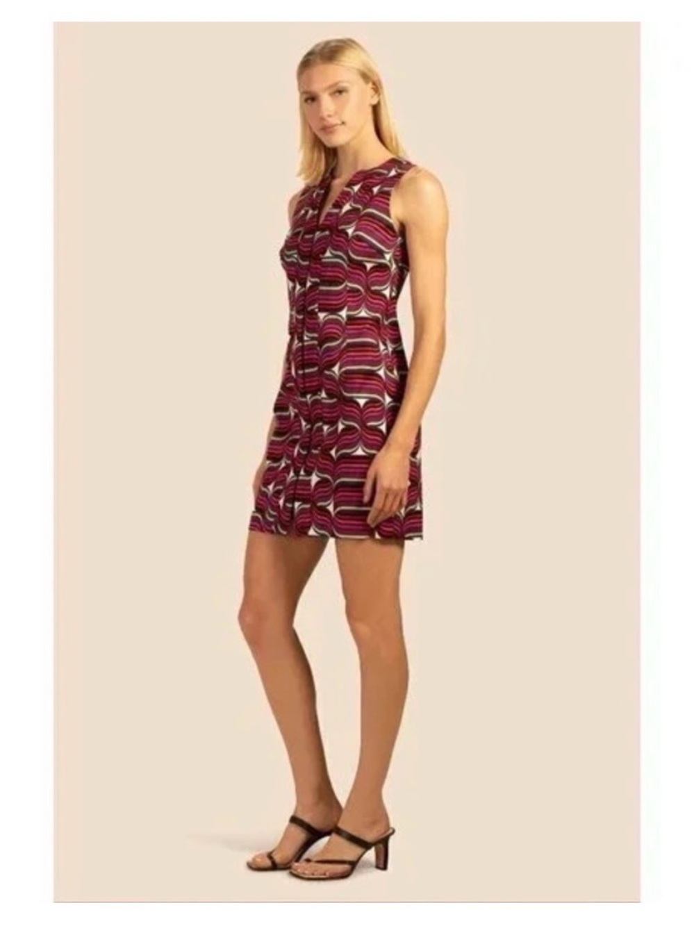 Trina Turk Zip-Front Midi Sheath Dress